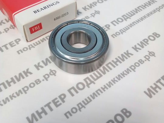 6302-ZZ (80302) FBJ подшипник шариковый (15*42*13)